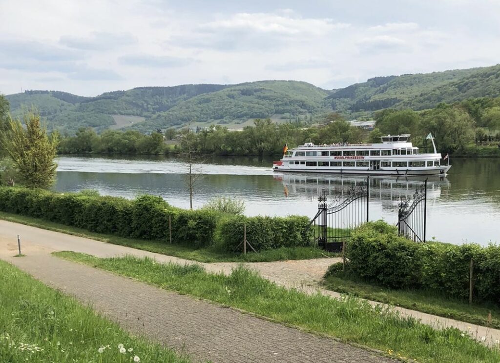 Die Mosel bei Schloß Lieser